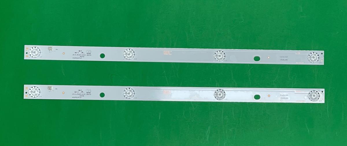 Led backlight strip for tv SHIVAKI 24" set 2pcs X  JS-D-JP2420-041EC E24F2000 MS-L1936 V1 , 4LED , 6V , 415MM