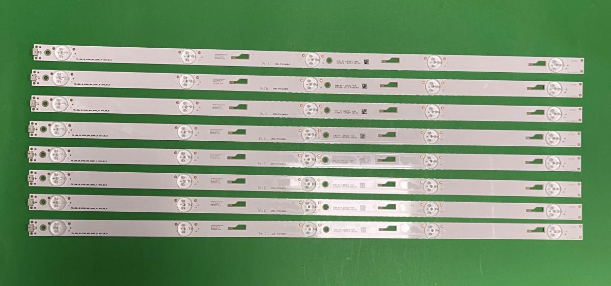 Led backlight strip for tv TCL 55" set 8pcs X TCL_ODM_55_D1500_8X5_3030C_V1 / YHA-4C-LB550T-YHA / 55HR332M05A3 , 5LED , 572MM, 3V ,