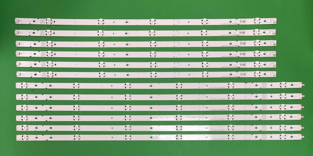 Led backlight strip for tv VIZIO 70" set 12pcs , 6pcs X LX/LG Innotek FBC 70inch A Type-Rev1.0 & 6pcs X LX/LG Innotek FBC 70inch B Type-Rev1.0 ,