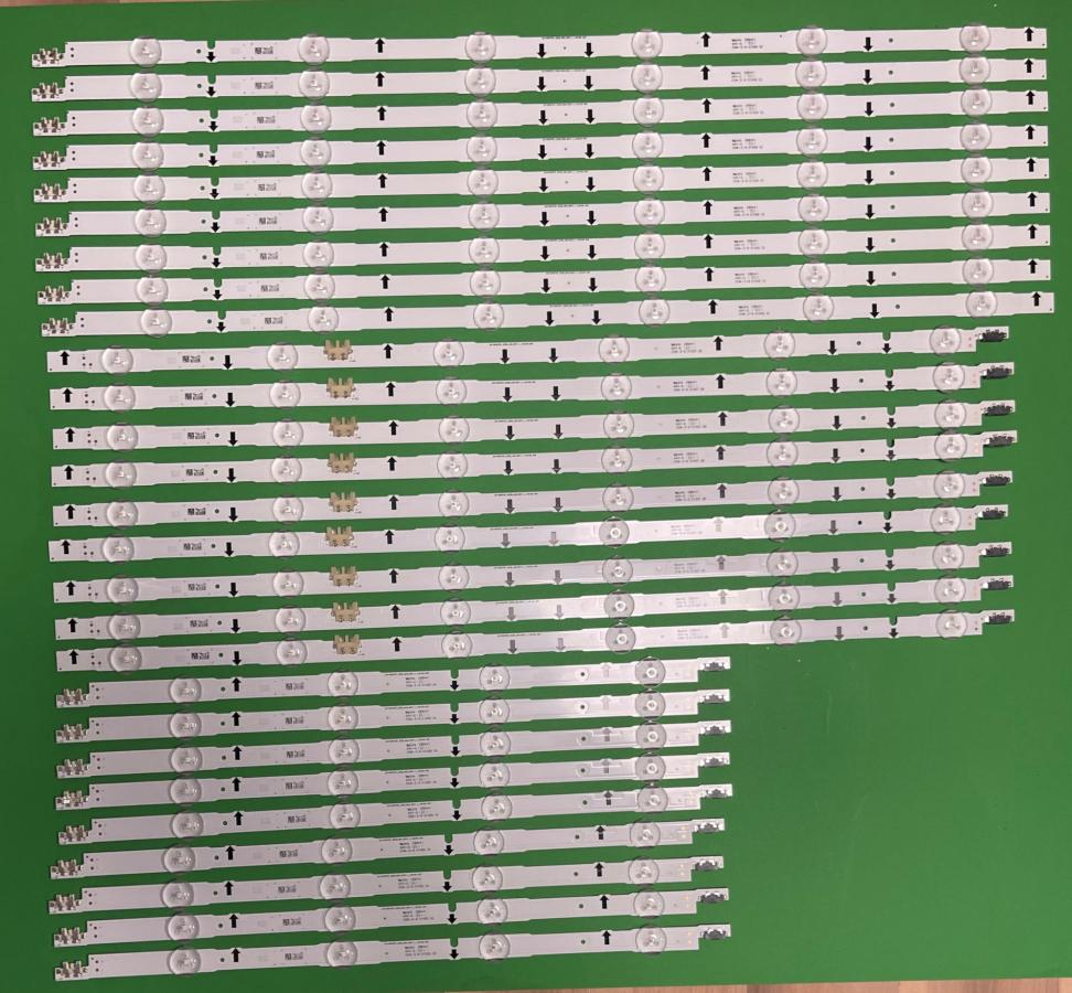 Led backlight strip for tv  SAMSUNG  75" set SAMSUNG_2014SVS75F_3228_R06/M04/L06_REV1.1 / LM41-00099P 27pcs X 9pcs X D4GE-750DCA / BN96-30437A & 9pcs X D4GE-750DCB / BN96-30438A & 9pcs X D4GE-750DCC / BN96-30439A