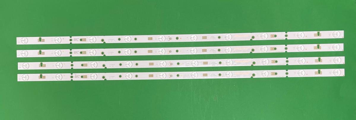 Led backlight strip for tv TCL 40" set  4pcs X SJ.HZ.D3950502-2835CS-F , 10LED , 3V , 775MM