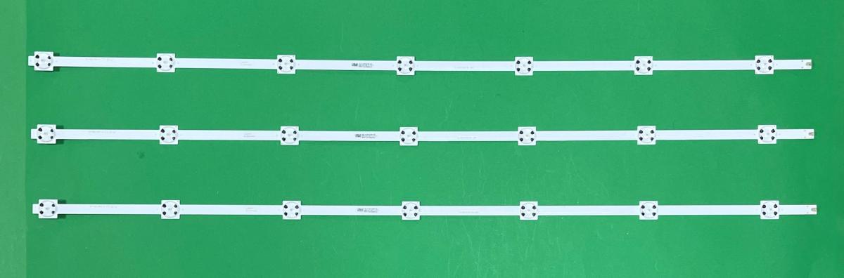 Led backlight strip for tv TCL 43" set  3pcs X E-SKA43D7730 3*7 , 7LED , 3V , 810MM ,