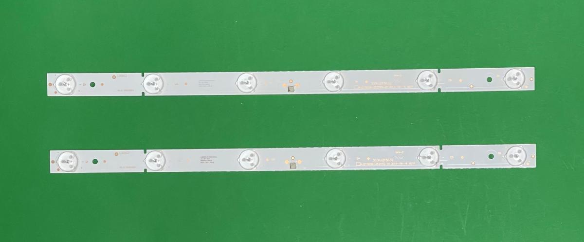Led backlight strip for tv AWOX 22" set  2pcs X KJ215D06-ZC21FG-01 2015-09-16 / 303KJ215032 , 6LED , 3V , 380MM