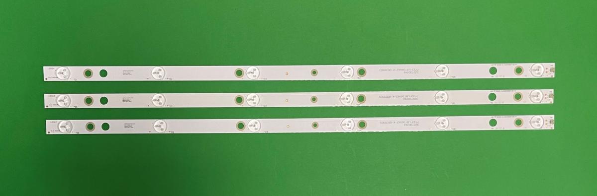 Led backlight strip for tv TCL 32" set 3pcs  X LB-PF3030-CJ323X6DT30-H , 6LED , 3V , 600MM