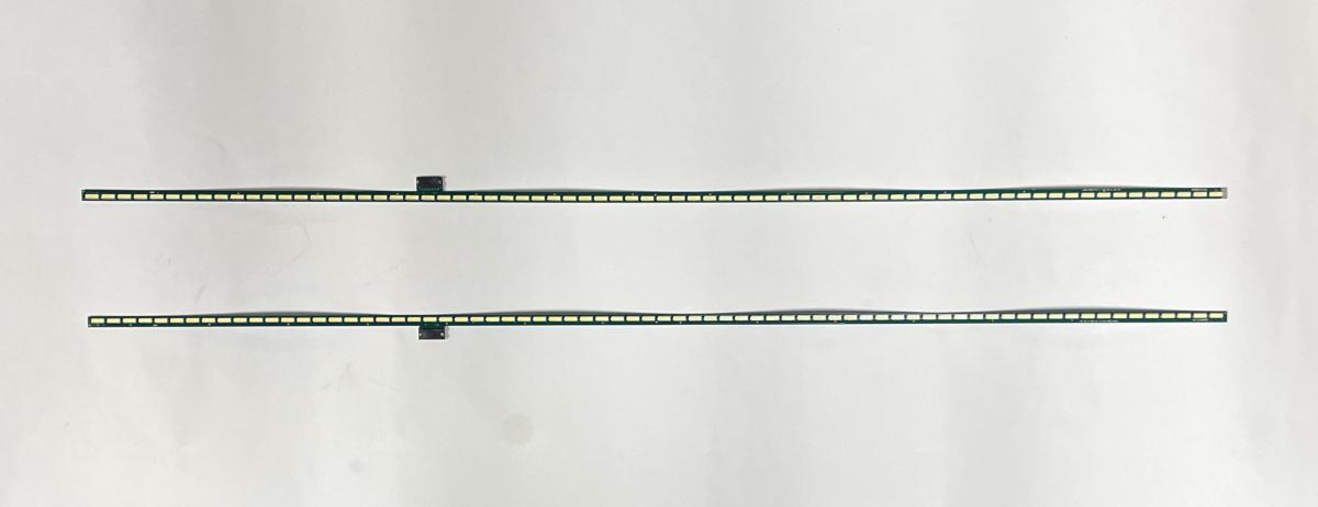 Led backlight strip for tv LG 55" set 2pcs ART TV REV 0.0 1 , 1pcs X 6916L-0888B & 1pcs X 6916L-0889B , 72LED , 605MM , 3V ,