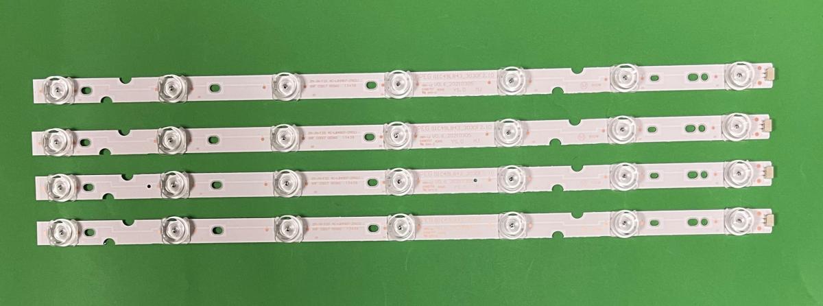 Led backlight strip for tv TCL 49" set 4pcs X GIC49LB43-3030F2.1D  49HR330M07A0 V3 4C-LB4907-ZM03J 4C-LB4907-ZM02J 4C-LB4907-HR01J , 7LED , 6V , 450MM