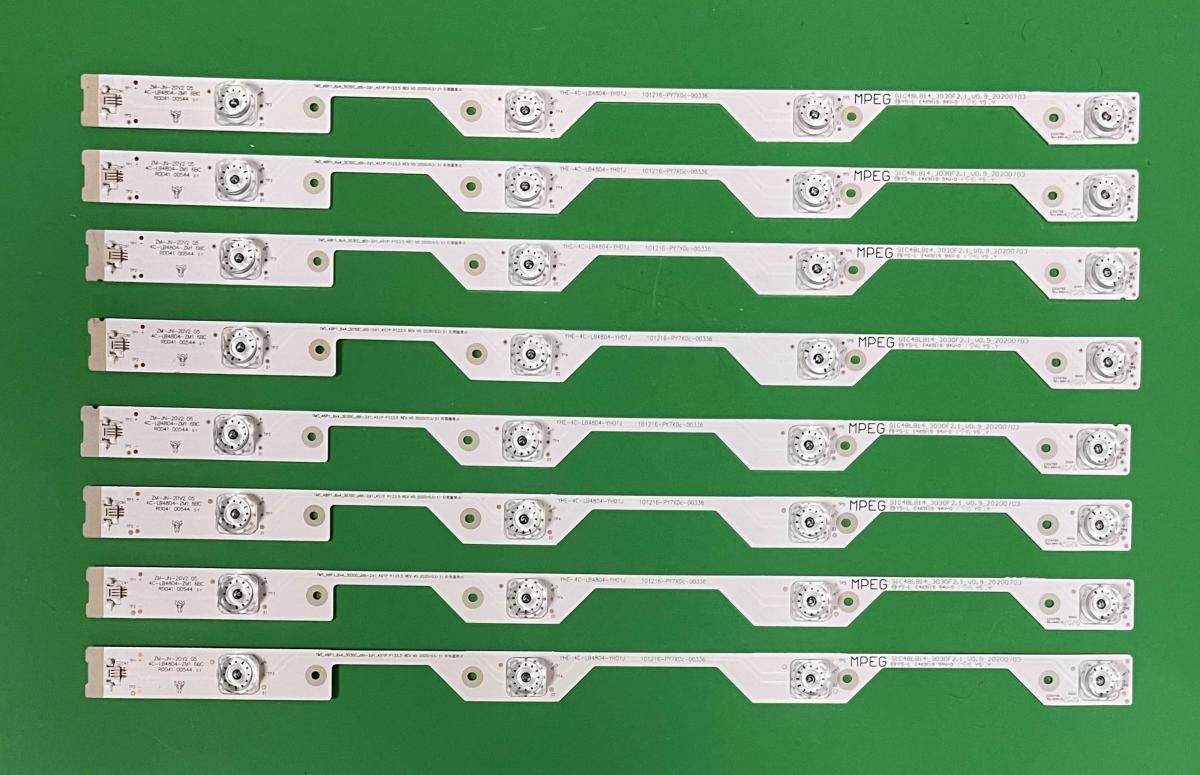 Led backlight strip for tv TCL / LEROY 48" set 8pcs X 4C-LB4804-ZM1 GIC48LB14-3030F2.1 TMT-48P1-8X4-3030C-D6T
