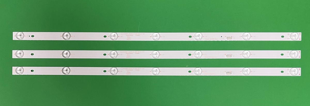 Led backlight strip for tv PHILIPS 32" set   3pcs X GC32D07-ZC21FG-15 RF-EG320B32-0701S-07A1 , 7LED , 3V , 598MM