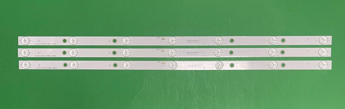 Led backlight strip for tv TCL / LEROY 32" set 3pcs X JS-LB-D-JP3235-071DBAD (50320) E305540 , 7LED , 598MM