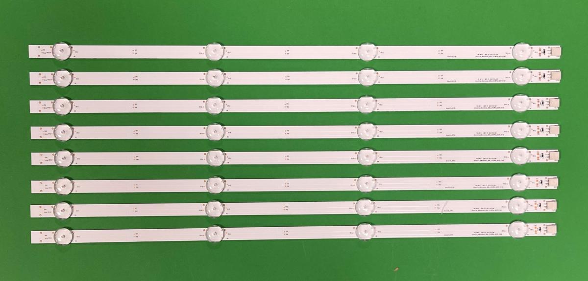 Led backlight strip for tv GRUNDIG 49" set 8pcs X  ARCELIK 49INCH SVV490A16 6LED REV04 0K LENS_141203 / Arcelik_49crystal_8X4_1313FCA_4SIP_P143 , 3V , 495MM