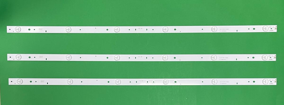 Led backlight strip for tv PIXEL / PHILIPS 42" set 3pcs X IC-C-TBAC420193 / CL0-T42-PHP LD REV0.3 , 6LED , 6V , 790MM ,