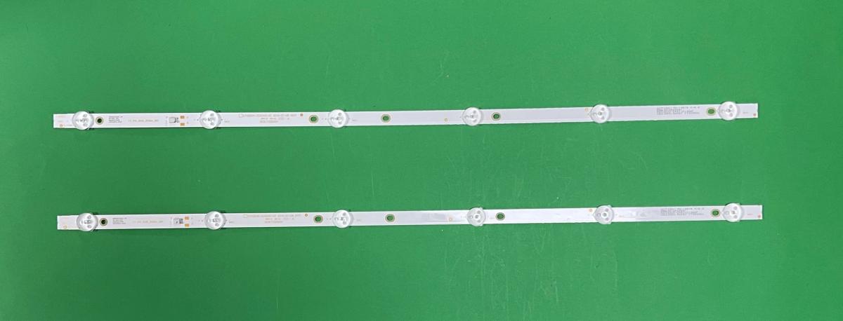 Led backlight strip for tv ASANZO 32" set 2pcs X CY32D06-ZC62AG-02 2019-07-08 6S1P , CY32D06-ZC62AG-02 2019-07-08 6S1P CY 2X6-3030-300MA-36V 202CY303CY320004 RF-BU320005SE30-0601 A0 , 6LED , 6V , 581MM
