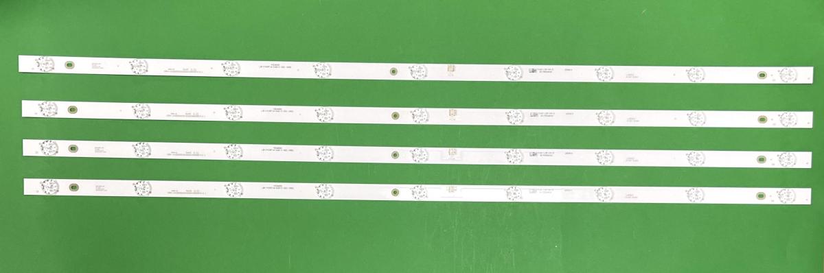 Led backlight strip for tv BRAVIS 42" set 4pcs X CRH-Z42E60003030090368SREV1.0 I   LB-C420F16-E60-C-G01-XRD1 , 9LED , 3V , 807MM