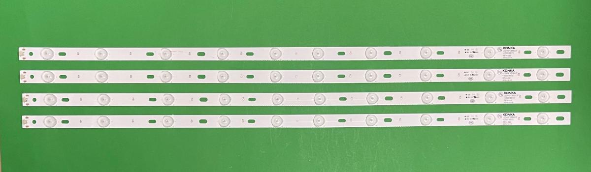 Led backlight strip for tv KONKA 40" set 4pcs X LED40F3800CF 35018615 35018563 , 10LED