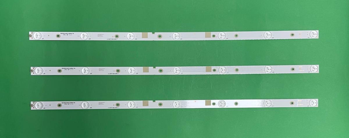 Led backlight strip for tv HISENSE 32" set 3pcs X JL.D3271330-03DS-F / 32D3503V2W7C1B59417M , 7LED , 3V , 596MM