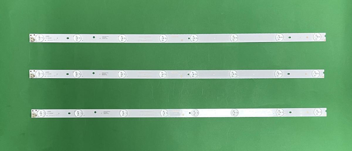 Led backlight strip for tv BLAUPUNKT 32" set 3pcs X IC-A-HWAR32D215 , 8LED , 3V , 590MM