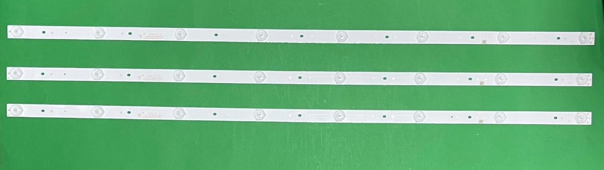 Led backlight strip for tv XIAOMI 43" set 3pcs X CRH-BH433030030873L-Rev1.1 I / IC-B-HWDC43D800 , 8LED , 3V , 820MM