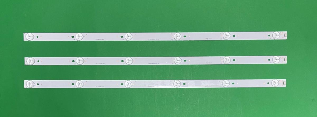 Led backlight strip for tv PIONEER / VARIOS 32" set 3pcs X 32RTB32M06A0 V0 HQ 4C-LB320T-HQ2 , 6LED , 6V , 562MM