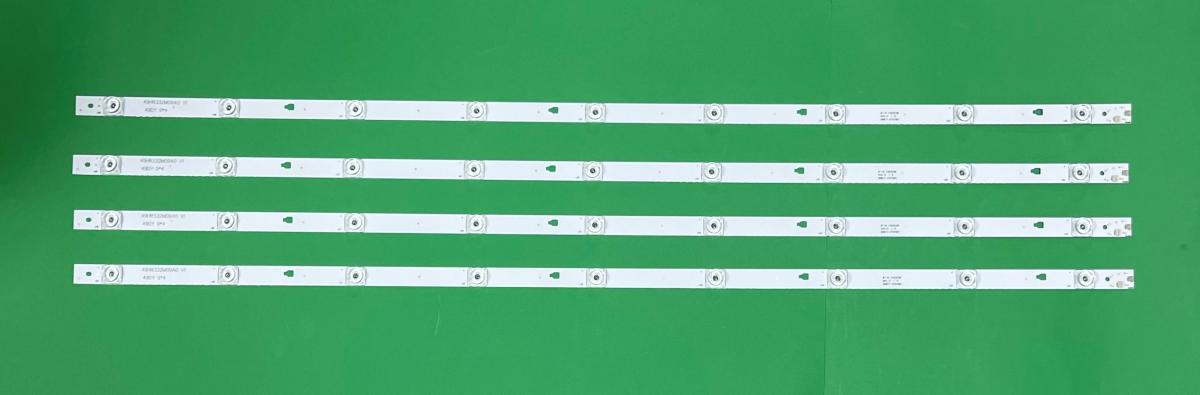 Led backlight strip for tv TCL 49" set 4pcs X 49HR332M09A0 V1 , 9LED ,  3V , 970MM