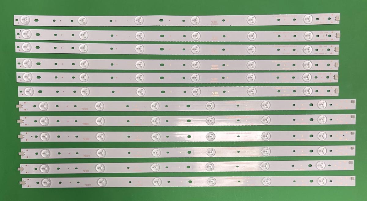 Led backlight strip for tv CHANGHONG 55" set 12pcs , 6pcs X LB55020 V0 / PX55020001-3B542-D1-47J-8275 & 6pcs X LB55020 V1 / PX55020001-3B542-D1-47J-8275