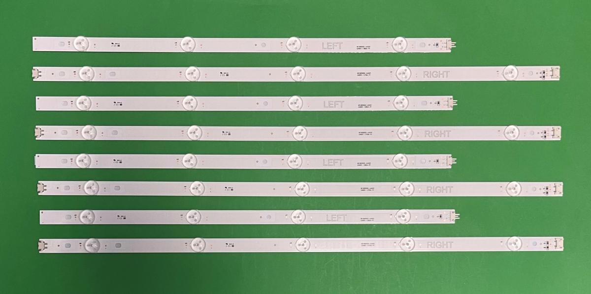 Led backlight strip for tv LG 49" set 8pcs , 4pcs X NC490DGG-AAGX1 GAN01-1380A-P1 & 4pcs X NC490DGG-ABFX3 GAN01-1317A-P1 , LC49490135A ,  AGM76110502 , AGF78840301, AGF78840303, AGF78840305, AGF78840003, AGF78840004, AGM76191401, AGM76589501 ,
