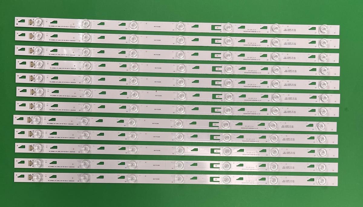 Led backlight strip for tv TCL 55" set 12pcs X TMT_55H8800_12X7_3030C_7S1P , YHF-4C-LB5507-YH6 , 55D2003V2W7C1B59618M-HJ-CH , 7LED , 3V , 596MM