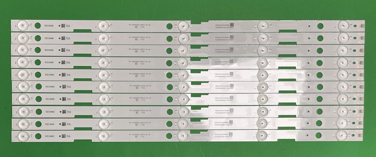 Led backlight strip for tv  SHARP 55" 10pcs X RF-AJ550E30-0501S-04 A7 A6 , 5LED , 3V , 513MM