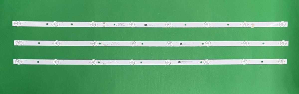 Led backlight strip for tv AIWA 40" set 3pcs , 1pcs X MS-L2665-A V1 , 8LED , 6V , 760MM & 2pcs X MS-L2665-B V1 , 8LED , 6V , 760MM