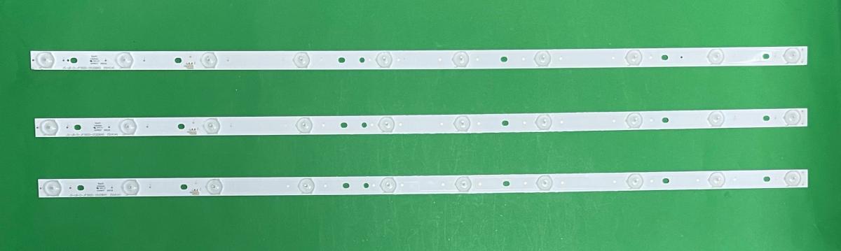 Led backlight strip for tv TCL 39" set 3pcs X  JS-LB-D-JP3920-052DBAD , 10LED , 3V , 760MM