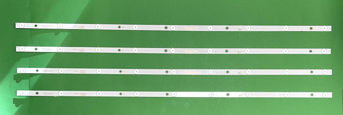 Led backlight strip for tv TCL 43" set 4pcs X GC43D09-ZC21FG-04 / DLED43GC4X9 , 9LED , 3V , 825MM ,
