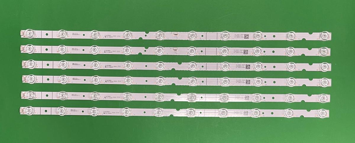 Led backlight strip for tv TCL 60" set 6pcs , 4pcs X 60HR330M10A0 V1 ,  4C-LB5010-HR01J , 10LED , 6V , 570MM & 2pcs X 60HR330M10B0 V1 ,  4C-LB5010-HR02J , 10LED , 6V , 570MM , 4C-LB6010-YH01J