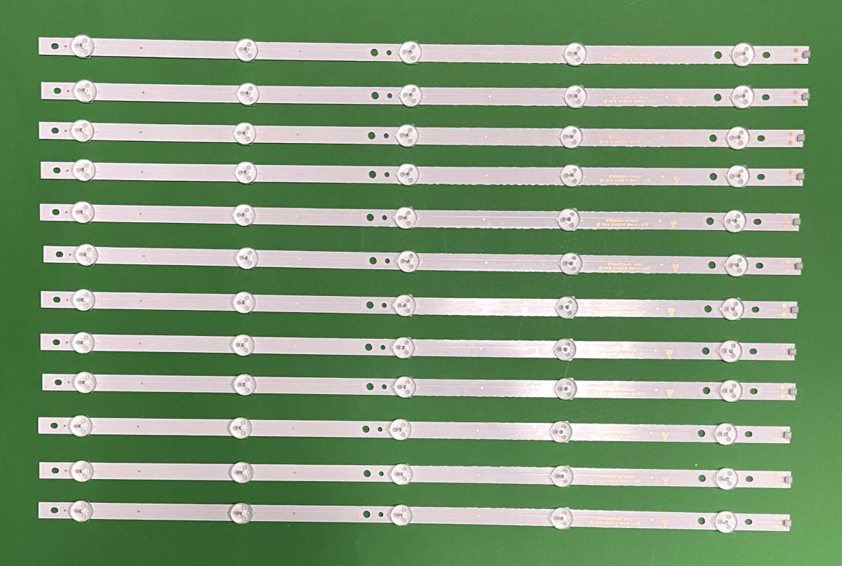 Led backlight strip for tv HAIER 50" set 12pcs X ECHOM-50UK-4650UK003-A1 , CRH-EA503535051251L , 3P50UK002-A1 , YS-D E469119 , 5LED , 3V , 535MM