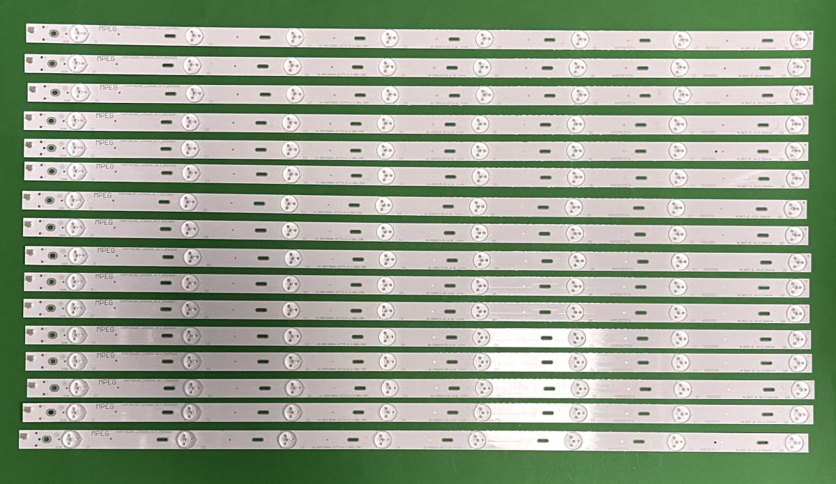 Led backlight strip for tv CHANGHONG 65" set 16pcs X CHDMT65LB01_LED3030_V0.4 , LB-C650U15-E2-A-DL , 65D2000 , 8LED , 3V , 700MM