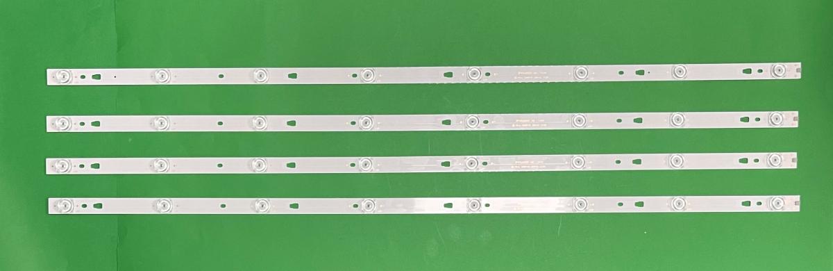 Led backlight strip for tv  SHARP 45" set 4pcs X ECH0M-0345UM002/004 , 3P45UM001 A9 , YS-L E469119 , 8LED , 3V , 845MM