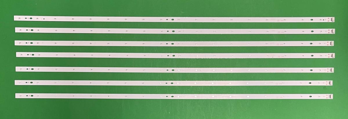 Led backlight strip for tv TCL 32" set 7pcs X 4C-LB320T-DS1 , 18LED , 638MM