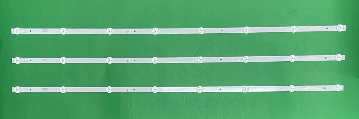 Led backlight strip for tv MANTA 39" / 40" set 3pcs X HL-00390A30-0402S-07 A0 MS-L1795 V2 JL.D39042330-006AS-M CX39D08-ZC22AG-02E HL-00390A30-0402S-07 SJ.CX.D3900402-3030DS-M MS-L1795 , 8LED , 3V , 737MM ,