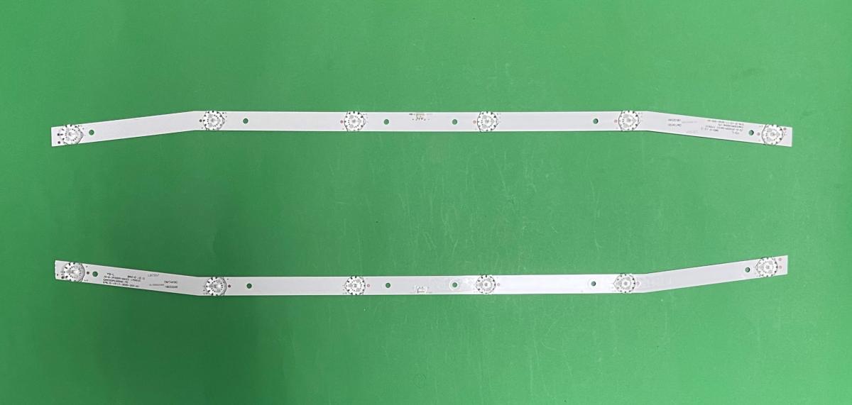 Led backlight strip for tv AKAI 32" set 2pcs X JS-D-JP32DM-061EC MS-L2082 V2 JS-JP32DM061ED.902 00326  , 6LED , 6V , 579MM