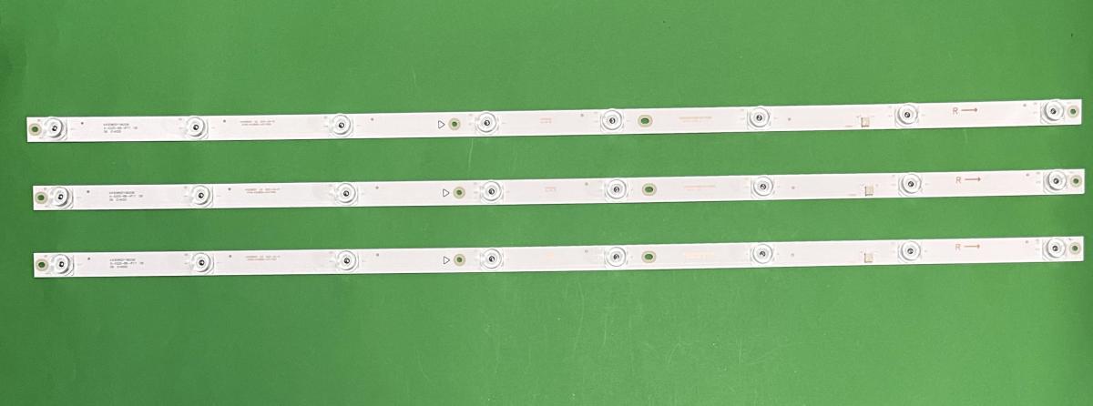 Led backlight strip for tv MANTA 43" set 3pcs X K430WDD1 A3 4708-K43WDD-A3117N01 , 8LED , 3V , 770MM