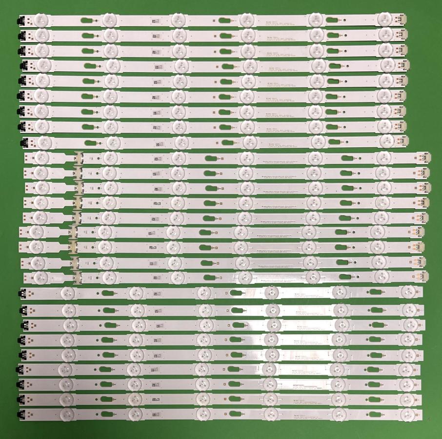 Led backlight strip for tv  SAMSUNG 75" set 27pcs , V5DU-750DCA-R1 X 9pcs & V5DU-750DCB-R1 X 9pcs & V5DU-750DCC-R1 X 9pcs , BN96-34763A & BN96-34764A & BN96-34765A