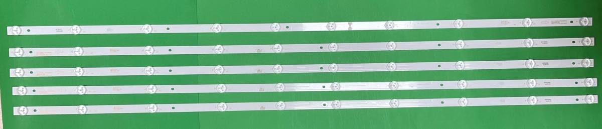 Led backlight strip for tv ROWA 50" set 5pcs , 4pcs X JS-D-JP50DM-A101EC , 10LED , 6V , 988MM & 1pcs X JS-D-JP50DM-B102EC , 10LED , 6V , 988MM
