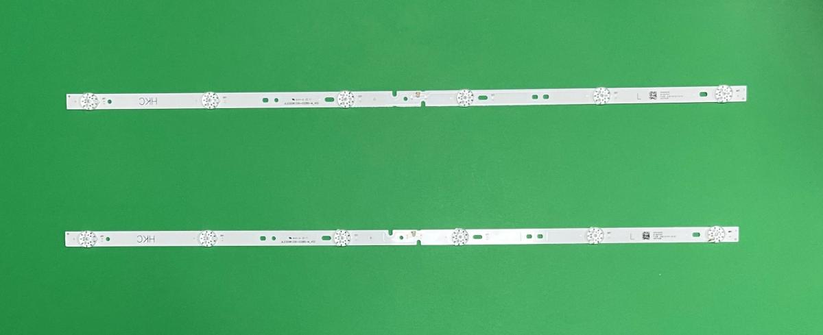 Led backlight strip for tv HAIER / MANTA / AUO  32" ZESTAW  2pcs X  6501L618000020 06-32C2X6-618-M07W14 JL.D32061330-032BS-M 06-32C2X6-618-M07W14 , 6LED , 3V , 617MM ,
