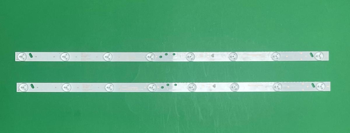 Led backlight strip for tv CHANGHONG 32" set  2pcs X ZK32D08-ZC21FG-03 02 05 32C5 303ZK320032 ZK320M01 32D3503V1WBC1B56517M ZK32D08-ZC21FG-05  CRH-K323535T02085CS-Rev1.7 LTK , 8LED , 565MM , 3V ,