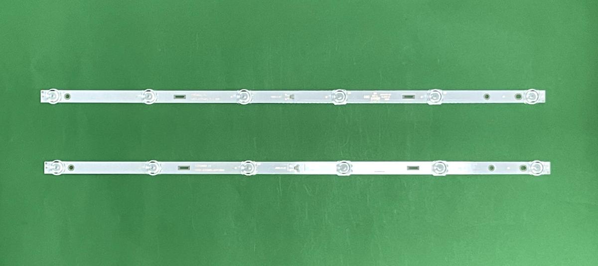 Led backlight strip for tv MANTA 32" set 2pcs X K320WDD1 A1 4708-K320WD-A1113N41 , 6LED , 3V , 570MM