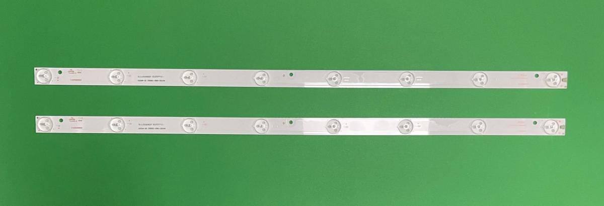 Led backlight strip for tv AWOX 32" set 2pcs X SJ.HZ.D3200801-2835AS-F MK-8188 CV315P 1.14.FD320003 , 8LED , 3V , 566MM