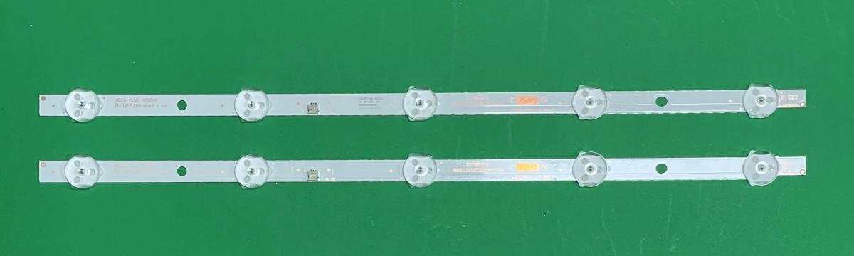 Led backlight strip for tv  SUNNY / MANTA / KRUGER&MATZ 19" set 2pcs X CY19D-2X5 PB01D345103BL041-001H , 5LED , 3V , 340MM