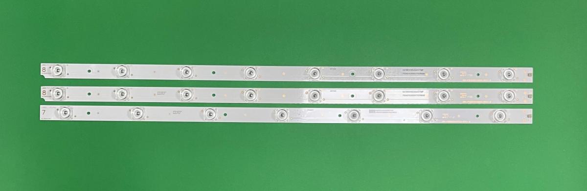 Led backlight strip for tv  SHARP 32" 3pcs , 2pcs X CRH-P3235350108529 -REV1.1 B , 8LED & 1pcs X CRH-P3235350107529 -REV1.1 B , 7LED , 3V ,