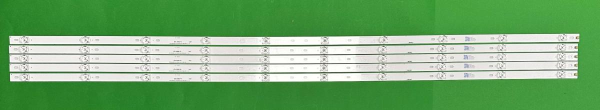 Led backlight strip for tv HISENSE 55" set 5pcs X CRH-BK55S1U51S3030T05107BE-REV1.3 I , 10LED , 3V , 1056MM