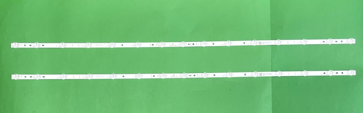 Led backlight strip for tv TCL 55" set 2pcs X GIC55LB170_3030F2.1D_V0.6_20200615 LB5515-ZM02J , 15LED , 1040MM , 6V ,