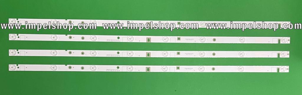 Led backlight strip for tv DOFFLER / MANTA 40" set 4pcs X MS-L1092 V2 , 18MD400C7BL0100072702760 , 40D3503V2W8CIB78518M ,  8LED , 3V , 785MM