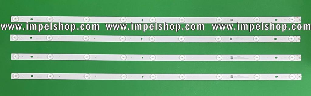 Led backlight strip for tv BLAUPUNKT / SHARP 40" set 4pcs X CRH-P40CA353504094BU-Rev1.0 , 9LED , 3V , 786MM